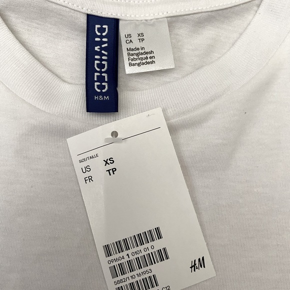 H&M White Tee Shirt - Picture 3 of 4